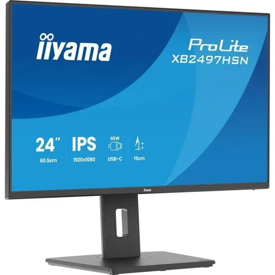 XB2493HSU-B1 — écran 23,8″ réglable en hauteur — vue 3