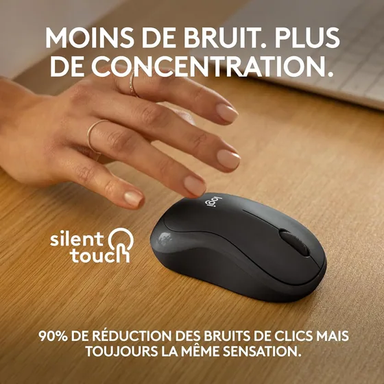 Souris Bluetooth Logitech M240 Silent — vue 3