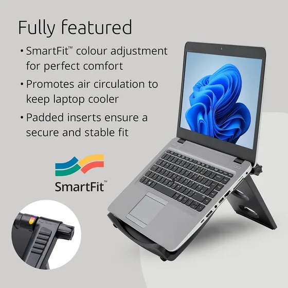 Support PC portable Kensington Easy Riser — vue 3