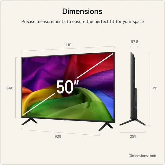 UHD AI 50NU80 — TV 50″ 4K (2026) — vue 3