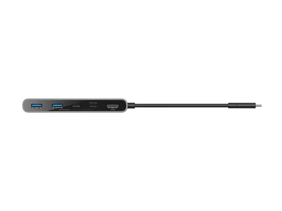 Hub USB-C Belkin 6-en-1 : HDMI 4K, lecteur de carte — vue 4