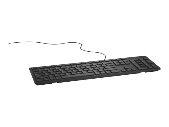 KB216 — clavier filaire AZERTY — Trois quarts gauche