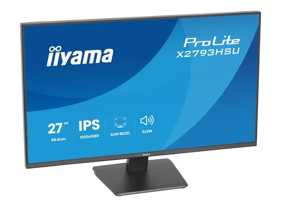 X2793HSU-B1 — écran 27″ Full HD — Trois quarts gauche